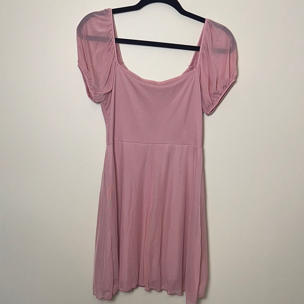 See You Monday Women’s Pink Mini Dress Size Large - Picture 7 of 9